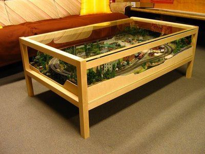 N Scale Coffee Table Layout, N Scale Train Layout, N Scale Layouts, Model Train Table, Ho Scale Train Layout, N Scale Model Trains, Train Table, N Scale Trains, Train Miniature