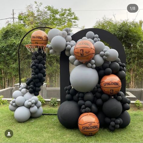 Basketball Party Backdrop, Basketball Birthday Cake, Basketball Themed Birthday Party, Basketball Theme Birthday, Basketball Baby Shower, Cool Basketball, Basketball Theme Party, Basketball Birthday Parties, Boy Birthday Party Themes