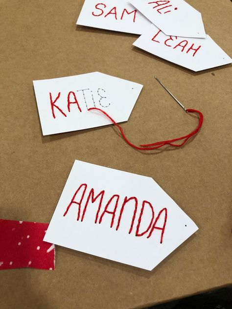 Easy holiday DIY to create your own hand embroidered gift tags that are sure to wow your friends and family. Embroidered Gift Tags, Easy Holiday Diy, Hand Embroidered Gifts, Diy Christmas Tags, Embroidered Gifts, Diy Tags, Simple Holidays, Holiday Diy, Hoop Art