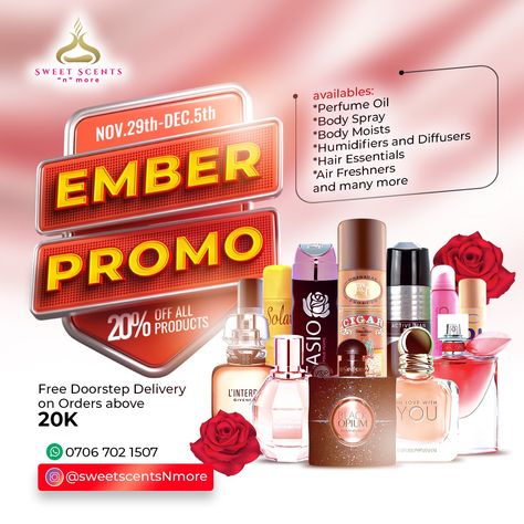 Ember promo Promo Flyer Design, Sales Flyer Design, Photoshop Poster Design, Harvest Church, Clothing Poster, Promo Flyer, Perfume Sale, Graphic Design Quotes, Fashion Poster Design