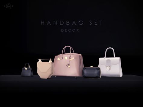 SLYD : "Handbag Set" - Including : Hermes Birkin - Fendi Micro Peekaboo - Elie Saab Clutch - M2Malletier Amor Fati - Delvaux Brillant Fendi Micro Peekaboo, Delvaux Brillant, Los Sims 4 Mods, Sims 4 Blog, Die Sims 4, Sims 4 Clutter, Pelo Sims, Play Sims, Sims 4 Teen