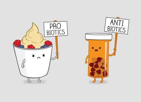 Probiotics vs Antibiotics. 22 Genius Costume Ideas Based On Classic Threadless Tees Consider your costume contest already won. The Awkward Yeti, Pharmacy Humor, Science Puns, Science Jokes, Medical Humor, Science Humor, Humor Grafico, Nurse Humor, Funny Puns