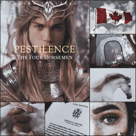 Pestilence Horseman Book, Pestilence And Sara Fanart, Pestilence Horseman Aesthetic, Four Horsemen Laura Thalassa, War By Laura Thalassa, The Four Horsemen Laura Thalassa, Pestilence Laura Thalassa, Famine Laura Thalassa, Laura Thalassa