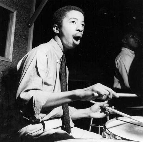 Tony Williams Tony Williams Drummer, Jazz Portraits, Jazz Photography, Jazz Drummer, Francis Wolff, Drummers Drumming, Tony Williams, Jazz Cat, Gretsch Drums