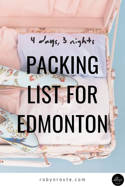 As usual, I'm going to Edmonton for work. Here's my packing list for Edmonton going for four days, three nights, office casual style and one nice dinner. Edmonton Outfits, Nice Dinner, Four Days, Fun Dinners, Bus Driver, Computer Bags, What To Pack, Office Casual, Weekend Trips