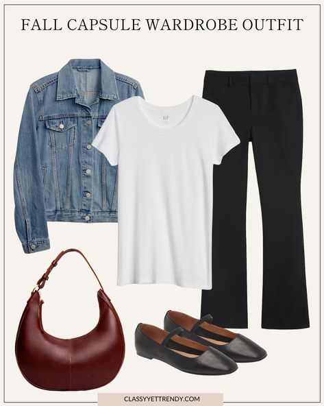 My 29-Piece Classic Casual Fall 2024 Capsule Wardrobe + 10 Outfits - Classic Minimalist Outfits, Outfits Street Styles, Chic Capsule Wardrobe, Capsule Wardrobe Casual, Classy Yet Trendy, Trendy Spring Outfits, Capsule Wardrobe Outfits, Classic Feminine, Fall Wardrobe Essentials