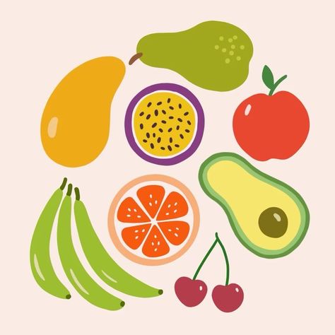 Fruits Animation, Fruit Digital Illustration, Fruit Animation, Animated Fruits Illustration, Fruits Character Illustration, Fruit Juice Illustration, Fruit Vector Art, Cute Fruit And Vegetables Illustration, Food Animation