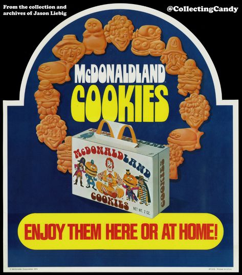 McDonaldLand Cookies - Fonts In Use Discontinued Food, Animal Cracker, Mcdonald's Restaurant, Childhood Memories 70s, Cookie Packaging, Fast Food Chains, Food Ads, Retro Ads, Retro Recipes