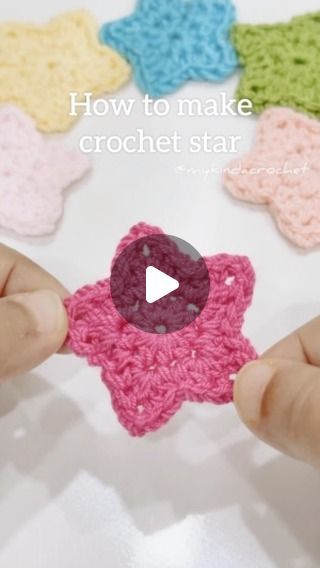 How To Crochet A Star, Star Now, Crochet Star Stitch, Crochet Basket Pattern Free, Crochet Star, Crochet Fun, Crochet Hair Accessories, Crochet Granny Square Blanket, Crochet Plant