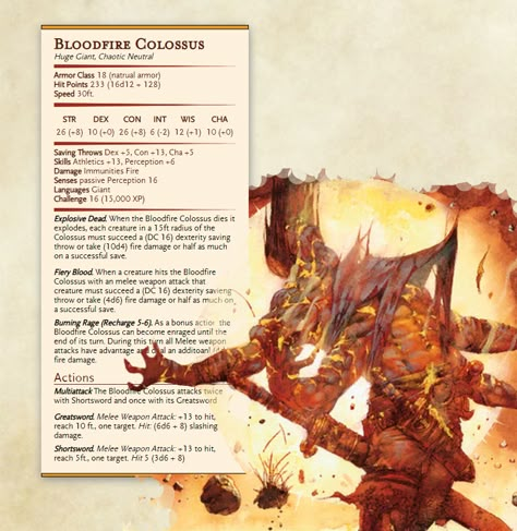 https://www.patreon.com/RavnicaCardsConverted More MTG to DD conversions here at https://ravnicacardsconverted.tumblr.com/ Join the Ravnica Cards discord here https://discord.gg/PydYEEY Special Thanks: Matt Smith / Castreek Fire Monsters Dnd, Demon Dnd, Dnd Statblocks, Monsters Dnd, Fire Giant, Dnd Enemies, Dungeons And Dragons Rules, Dungeons And Dragons Races, Dragons 5e