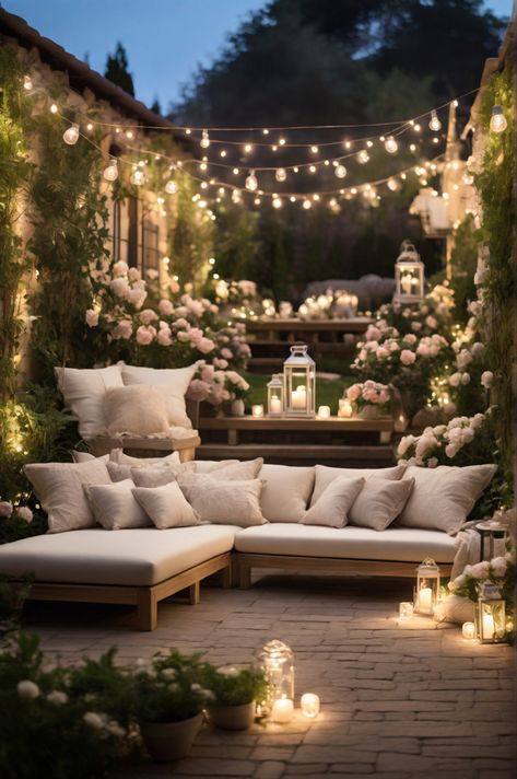 Transform your outdoor space with chic furniture and enchanting lighting. Elevate your garden with stylish seating arrangements and ambient lights. Perfect for cozy evenings under the stars. #outdoor #outdoordecorationideas #outdoordesign #outdoordecor Cozy Outdoor Seating, Cozy Outdoor, Outdoor Ideas, Lighting Ideas, Under The Stars, Chic Furniture, Seating Arrangements, Outdoor Design, Ambient Lighting