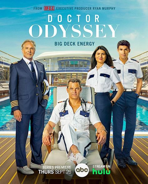 Doctor Odyssey TV Poster (#3 of 4) - IMP Awards Phillipa Soo, Big Deck, Jim Gaffigan, Joshua Jackson, Doctor Outfit, Steven Moffat, John Stamos, Steve Buscemi, Paul Bettany