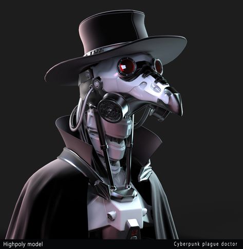 ArtStation - Cyberpunk plague doctor, Katerina Argonskaya Cyberpunk Doctor Art, Plague Doctor Gas Mask, Sci Fi Plague Doctor, Cyberpunk Plague Doctor, Futuristic Plague Doctor, Plague Doctor Character Design, Cyberpunk Doctor, Robot Doctor, Plague Doctor Art