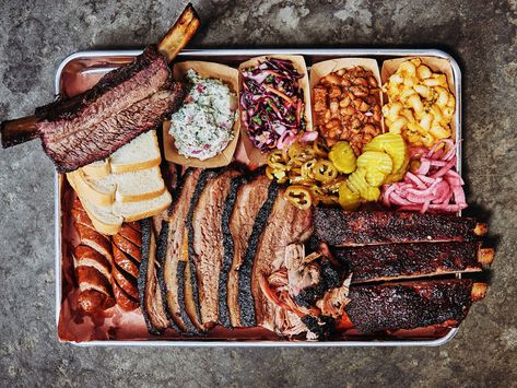 The Best BBQ in Every State | Plus, at least one runner-up for every choice, because there's more good barbecue out there than ever before. Smoked Beef Short Ribs, Bbq Platter, Barbecue Restaurant, State Foods, Bbq Food, Smoked Beef, Bbq Restaurant, Best Bbq, Food Platters