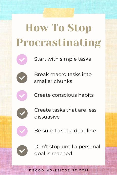 Be More Disciplined, Procrastination Motivation, Stop Procrastination, Motivation Help, Overcome Procrastination, Stop Being Lazy, Overcoming Procrastination, Better Habits, Stop Procrastinating