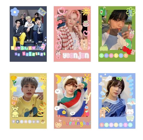 Txt Lomo Cards Printable, Kpop Polaroid Template, Txt Freebies Ideas, Kpop Poloroid Pictures, Txt Polaroid Printable, Photo Cards Txt, Txt Photocards Printable, Polco Template, Txt Printables