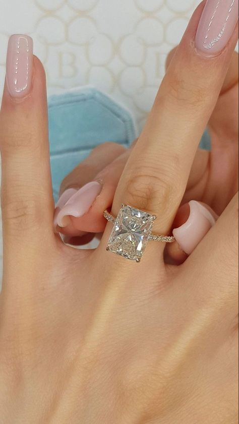 4 Karat Rings, 6 Carat Diamond Ring, Rectangular Radiant Engagement Ring, Radient Engagement Ring Hidden Halo, Square Cut Diamond Wedding Ring, Radient Cut Engagement Ring, 5ct Radiant Engagement Ring, 3 Carat Radiant Engagement Ring, Square Diamond Engagement Rings