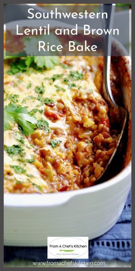 Lentil Casserole, Rice Bake, Vegetarian Casserole, Lentil Dishes, Lentils And Rice, Lentil Recipes, Meatless Meals, Vegan Dinner Recipes, Veggie Dishes