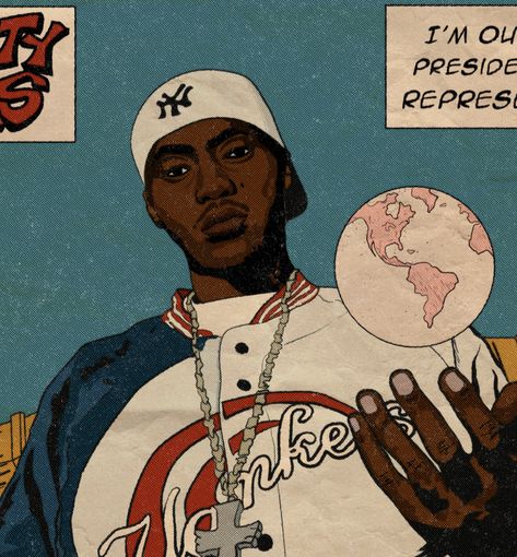 vintage nas comic Nas Wallpaper Rapper, Nas Aesthetic, Nas Wallpaper, Hypebeast Iphone Wallpaper, Rap Art, Comic Book Art Style, Good Raps, Black Comics, Comic Style Art