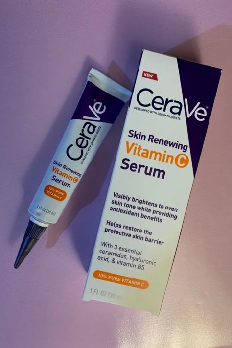 Cera Ve Vitamin C, Cera Ve Vitamin C Serum, Cerave Vitamin C Serum, Vitamin C Skincare, Instagram Skincare, Post Acne Marks, Serum For Face, Serum Cream, Cream Serum