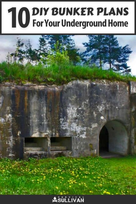 Diy Bunker, Underground Bunker Plans, Nuclear Fallout Shelter, Nuclear Shelter, Underground Home, Off Grid Survival, Underground Shelter, Fallout Shelter, Storm Shelter