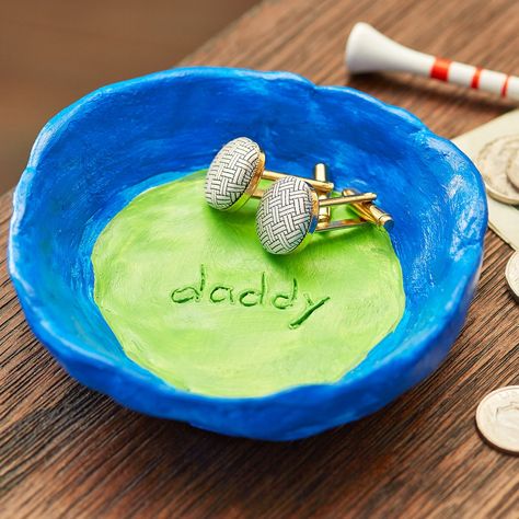 Clay Gifts For Dad, Diy Clay Gifts, Kids Fathers Day Crafts, Diy Father's Day Crafts, Clay Projects For Kids, Easy Fathers Day Craft, Clay Gifts, Diy Gifts For Dad, Fathers Day Ideas