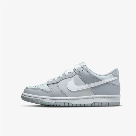 NIKE DUNK LOW • WOLF GREY • SIZE BASED ON DEMAND • FREE SHIPPING WORLDWIDE Nike Dunks Low, Nike Models, Look Retro, Cute Nike Shoes, Show Love, Cute Nikes, White Wolf, Nike Air Max Plus, Nike Kids