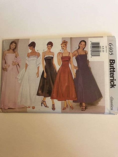 Bridesmaid Dress Patterns, Prom Dress Sewing Patterns, Patterned Bridesmaid, Patterned Bridesmaid Dresses, Butterick Dress Patterns, Prom Dress Pattern, Gown Sewing Pattern, Dress Stole, Butterick Sewing Pattern