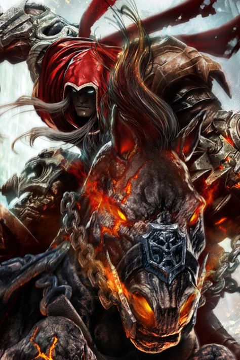 Darksiders iPhone 4s wallpaper Game Profile Picture, Darksiders Horsemen, Game Profile, Mobile Screensaver, Horsemen Of The Apocalypse, Starship Troopers, Anime Mobile, Game Trailers, Wallpapers Images