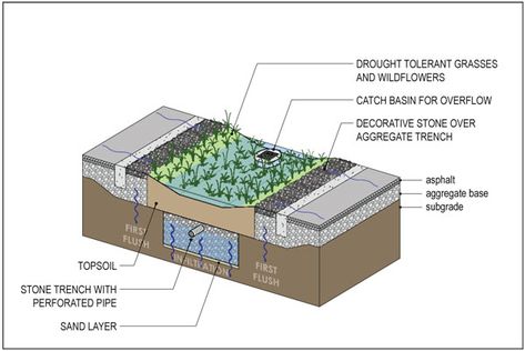 Rain Garden Design, Urban Spaces Design, Sponge City, Sketch Model, Arch Sketch, Construction Drawing, Scientific Diagram, Eco City, Rain Collection