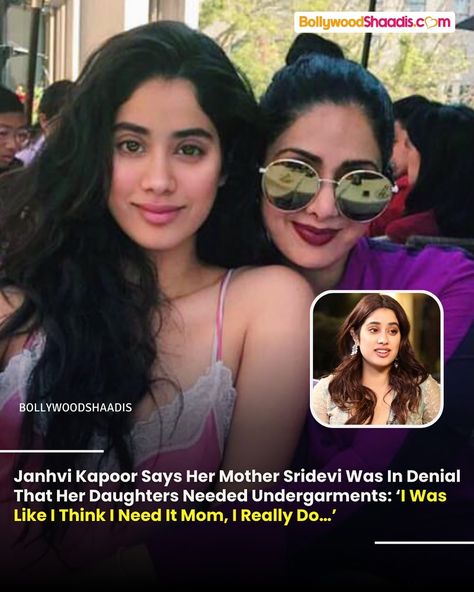 In an interview with Hauterrfly, Janhvi Kapoor recalled how her mother, Sridevi, didn’t think her daughters needed to wear underwear. The doting daughter mentioned that her mother struggled to accept that her daughters, including Janhvi and Khushi, were growing up. Thus, Sridevi believed that her daughters were too young for the undergarments until the Roohi actress told her mom she wanted one. Further, when asked who introduced her to her first upper undergarment amongst her father or mother... One Upper, Janhvi Kapoor, Tell Her, Entertainment News, Growing Up, Interview, Actresses, Entertainment, How To Wear