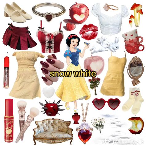 Snow White Disney Outfit, Snow White Aesthetic Outfit, Ned Hafner, Snow White Inspired Outfit, Snow White Disneybound, Disney Princess Inspired Outfits, Snow White Outfits, Disney Bound Outfits Casual, Princess Inspired Outfits