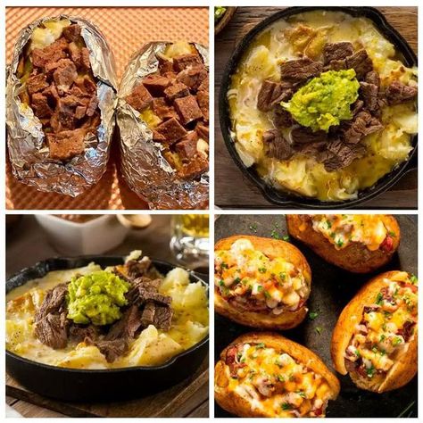 Recetas  Faciles y Sabrosas | Papas rellenas de carne asada  | Facebook Carne Asada