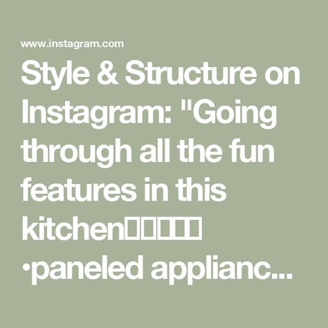 Style & Structure on Instagram: "Going through all the fun features in this kitchen👩🏻‍🍳🍒🍯

•paneled appliances 
•mixer stand pullout
•small appliances garage with rollout drawers 
•storage drawer for baking dry ingredients 
•pullout spice rack 
•pullout utensil storage
•hidden pantry 
•window down to sports court 
•Costco door into garage (grocery pass through)
•ice maker
•instant hot water faucet 
•glass cleaner
•high end appliances 
•3 ovens 
.
.
.
#kitchen #kitchendesign #interiordesign #home #food #homedecor #design #interior #cooking #kitchendecor #decor #icemaker #chef #foodie #homedesign #architecture #kitcheninspiration #bathroom #furniture #homesweethome #bakerskitchen #bedroom #renovation #kitcheninspo #paneledappliances #kitchenremodel #kitcheninspiration #instafood #interi Costco Door, Pantry Window, Appliances Garage, Bakers Kitchen, Sports Court, River Retreat, Hidden Pantry, Appliance Garage, Utensil Storage