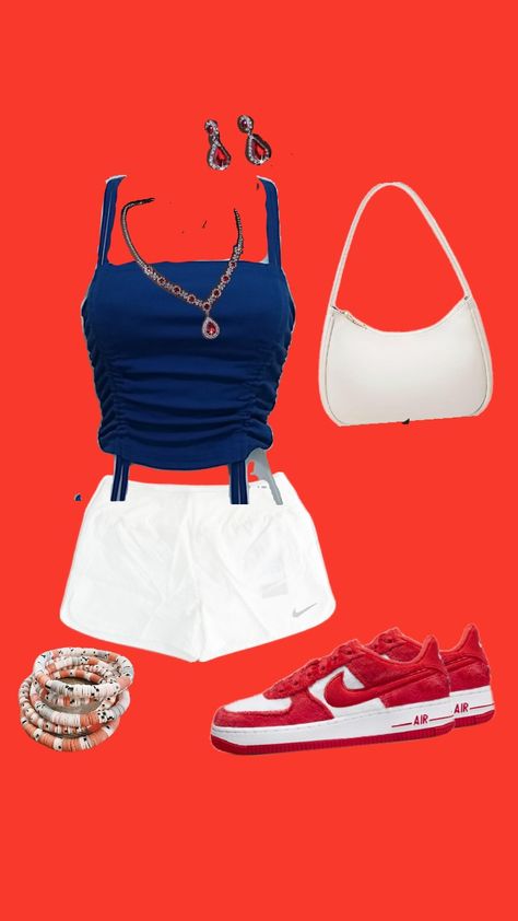 4TH OF JULY OUTFIT INSPO 4th Of July Cute Fits, Coquette Fourth Of July Outfits, 4th Of July Sleeveless Flag Print Top, Affordable 4th Of July Streetwear T-shirt, 4th Of July Outfits Shuffles, 4th Of July Outfits, 4th Of July, Outfit Inspo