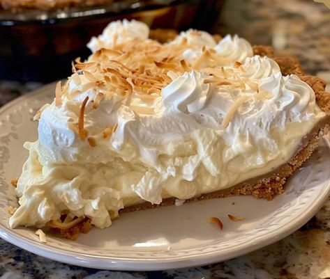 Great Grandma’s Coconut Cream Pie Cajun Ranch Sauce, Cowboy Baked Beans, Ritz Bits, Biscuit Cups, Peach Dump Cake, Mini Chicken Pot Pies, Cherry Ice Cream, Savoury Biscuits, Coconut Pie