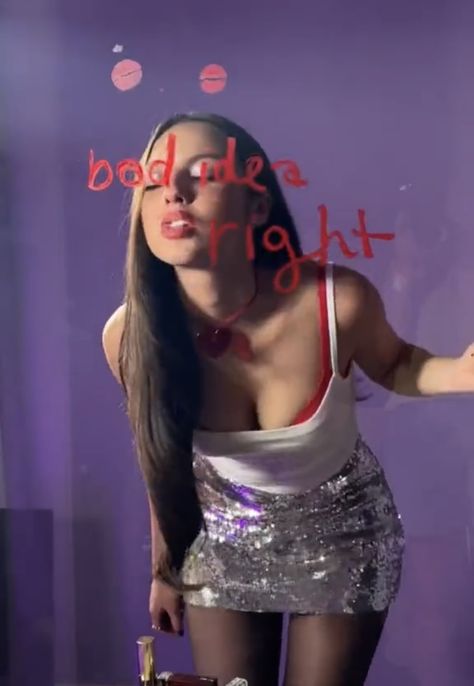 Olivia Rodrigo Bad Idea, Bad Idea Right Olivia, Olivia Rodrigo Costume Ideas, Bad Idea Right Olivia Rodrigo Outfit, Olivia Rodrigo Merch Guts, Olivia Rodrigo Costume Halloween, Olivia Rodrigo Bad Idea Right, Olivia Rodrigo Concert Outfit Ideas Guts, Bad Idea Right Olivia Rodrigo