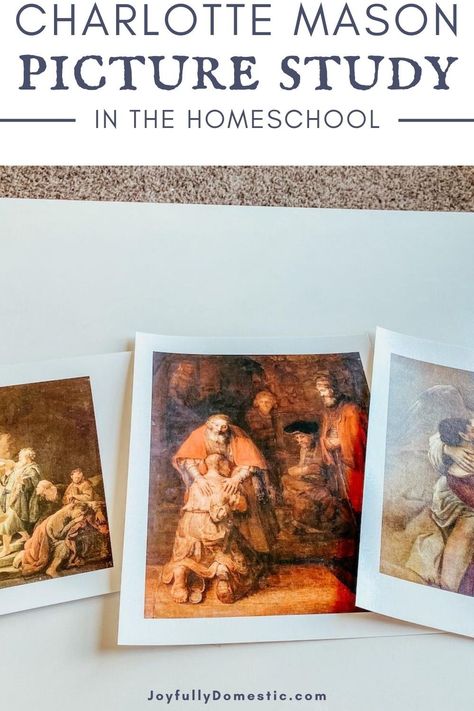 Learn how to teach picture study in the homeschool, based on the Charlotte Mason method. I’m sharing how our homeschool teaches picture study and my favorite resources for studying artists Homeschool Charlotte Mason, Charlotte Mason Educational Center, Secular Charlotte Mason, Charlotte Mason Preschool Books, Charlotte Mason Picture Study, I Spy Books, Charlotte Mason Homeschool, Study Pictures, Preschool Homeschool