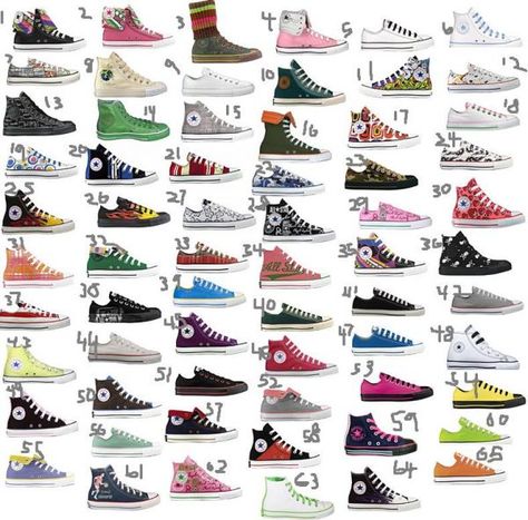 Converse All Stars Boty Converse, Cool Converse, Converse Design, Chuck Taylor Shoes, Shoes Names, Clothing Guide, All Star Shoes, Grunge Dress, All Stars Converse