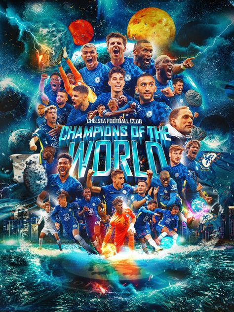 Chelsea Champions of the word 2022 Chelsea Football Club Wallpapers, Chelsea Champions, Chelsea Football Team, Chelsea Fc Wallpaper, Chelsea Fc Players, Chelsea Wallpapers, Football Board, Chelsea Team, Chelsea Players