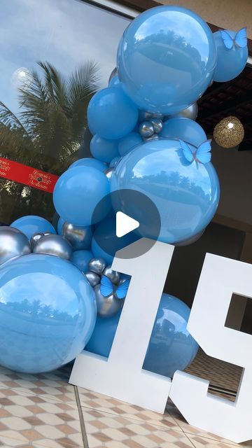 Blue Party Themes, Blue Party, White Balloons, April 20, Balloon Garland, Shades Of Blue, Royal Blue, Balloons, On Instagram