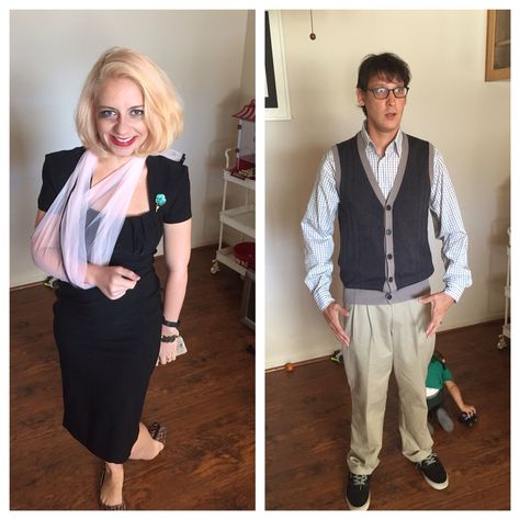 Audrey and Seymour little shop of horrors Halloween costume Audrey And Seymour Costume, Audrey Two Costume, Seymour And Audrey Costume, Audrey And Seymour, Audrey 2 Little Shop Of Horrors, Seymour Little Shop Of Horrors, Little Shop Of Horrors Audrey, Little Shop Of Horrors Costume, Lil Shop Of Horrors