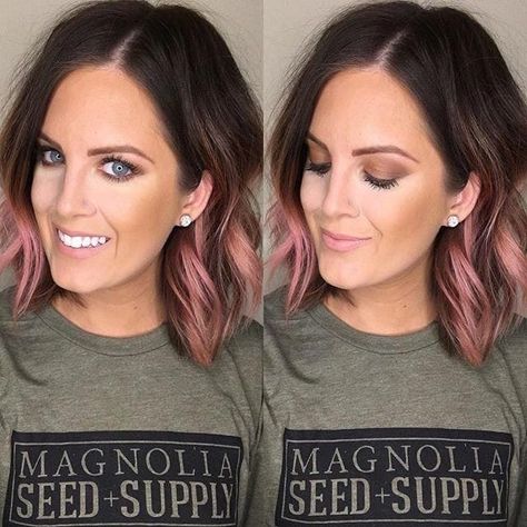 Vip Nails, Pink Hair Dye, Monat Hair, Hair Color Pastel, Trendy Hair Color, Light Rose, Penteado Cabelo Curto, Rose Gold Hair, Brown Blonde Hair