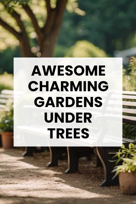 Have you ever thought of turning that lovely shaded spot under your trees into a fancy garden getaway? It's like creating a magical retreat! Explore easy tips on gardening with shade plants, comfy seating arrangements, and fun decorations to brighten up that cozy space. From colorful flowers to lush greenery, let your creativity shine and make the most of your outdoor area while keeping it super chill and enjoyable. Your ideal shaded area awaits, and it’s just a garden away. Save this for your next garden project! Backyard Tree Decorating Ideas, Seating Under Tree, Under Tree Ideas, Landscaping Under Trees, Garden Ideas Under Trees, Shade Cloth Garden, Railway Sleepers Garden, Garden Getaway, Sleepers In Garden