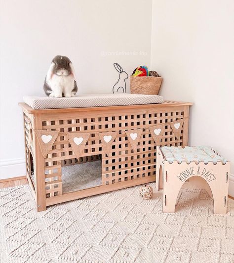 Rabbit Diy Ideas, Diy Rabbit Treats, Bunny Room Indoor Rabbit, Every Day Aesthetic, Bunny Hideout, Ikea Hol, Homemade Rabbit Treats, Diy Bunny Cage, Treats For Rabbits