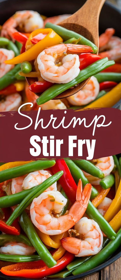 Savory Shrimp Stir Fry with Veggies – A delicious mix of shrimp and fresh vegetables coated in a mouth-watering stir-fry sauce. Ready in minutes, this dish is perfect for busy nights when you want something tasty and nutritious! Sauteed Shrimp And Veggies, Stir Fry Shrimp And Vegetables, Shrimp And Veggies Recipes, Shrimp Stir Fry Recipes, Asian Shrimp Recipes, Shrimp Stirfry, Shrimp Stir Fry Recipe, Stir Fry Vegetables, Stir Fry Shrimp Recipes