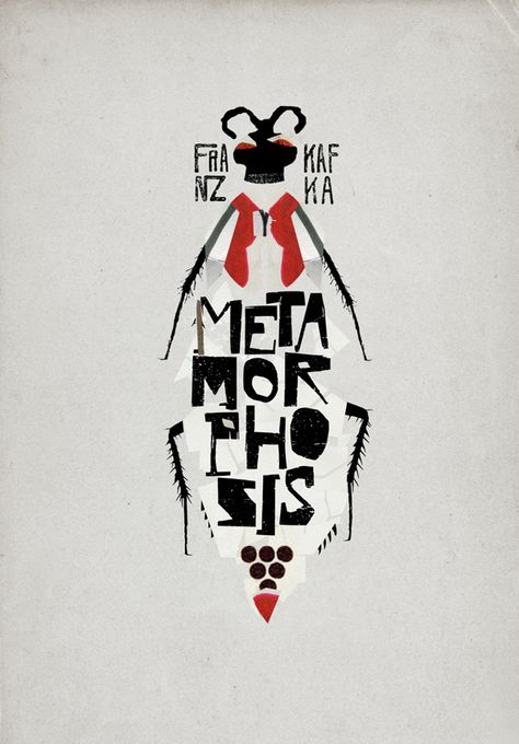 Metamorphosis Book, Franz Kafka, Book Cover Illustration, Collage Techniques, Beautiful Book Covers, Book Cover Art, Design Graphique, Book Cover Design, Art Plastique