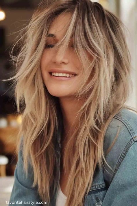 15 Trendy Kitty Cut Long Hair - Favorite Hair Styles | Trendy Haircuts for Men, Women Long Layered Messy Hair, Modern Wavy Shag, Straight Hair With Lots Of Layers, Medium To Long Shag Haircuts, Messy Long Layered Hair, Length Haircut Longer, Long Hair Choppy Layers Straight, Shag Hairstyles Side Part, Long Choppy Layered Hair