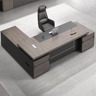 L Shape Executive Desk, Manager Desk Design, Manager Room, Pediatric Office Decor, Executive Desk Office, Executive Desk Set, Boss Desk, Business Office Design, Office Cabin