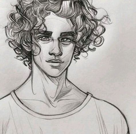 Drawing Of A Boy, Boy With Curly Hair, Sprinkles Art, Artwork Pencil, Pikachu Wallpaper, Sketch Poses, Hair Sketch, Boy Drawing, Boys With Curly Hair